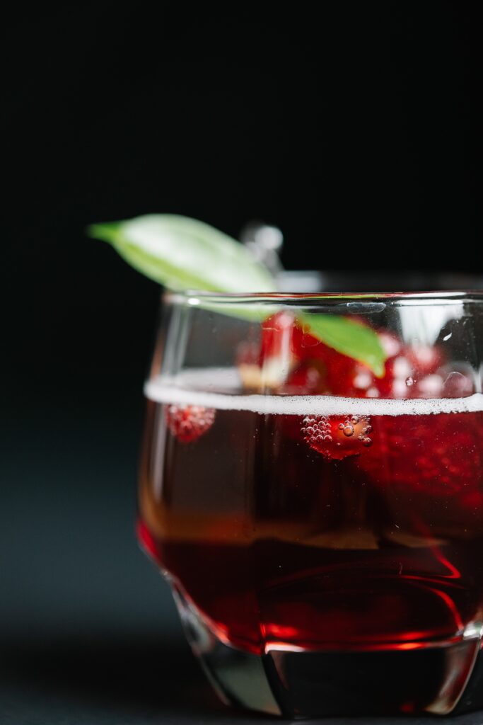 Pomegranate, Lime & Ginger Mocktail