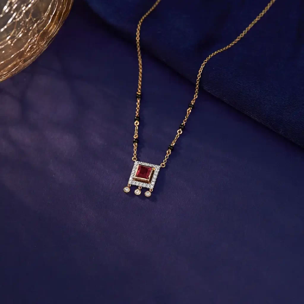 Mangalsutra with Gem Accents